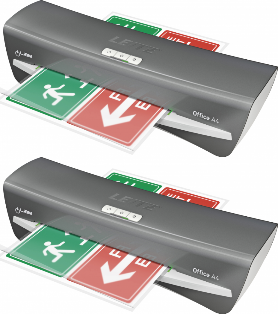2x Laminator Leitz iLam Office A4, srebrny