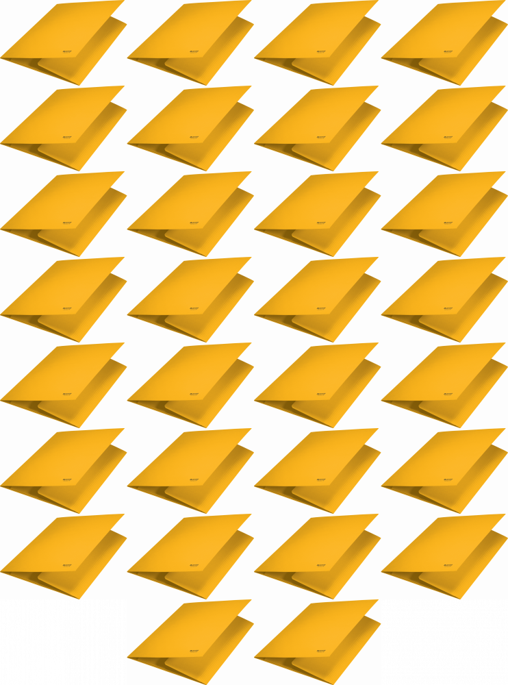 30x Teczka na dokumenty Leitz Recycle, A4, kartonowa, 2mm, żółty