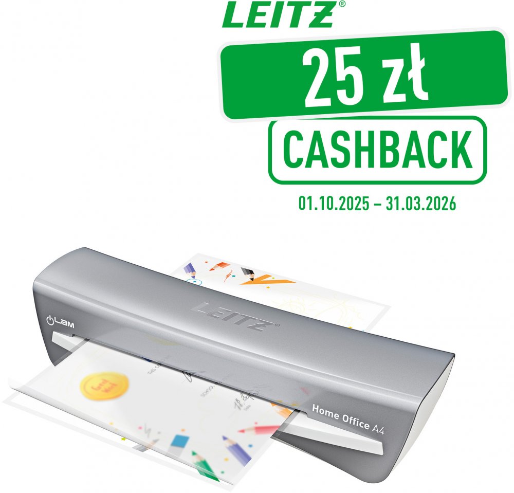 Laminator Leitz iLam Home Office A4, srebrny
