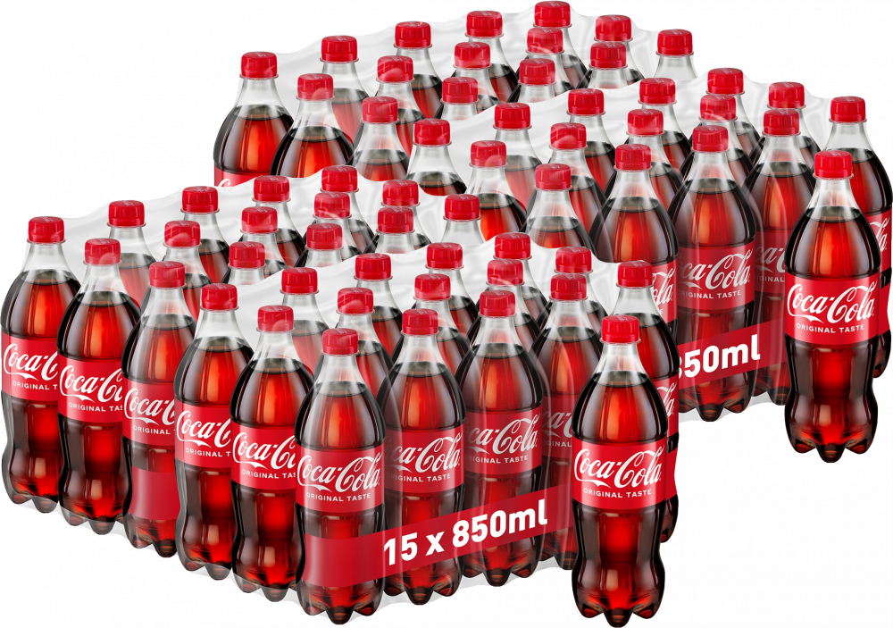 60x Napój gazowany Coca-Cola, butelka, 0.85l
