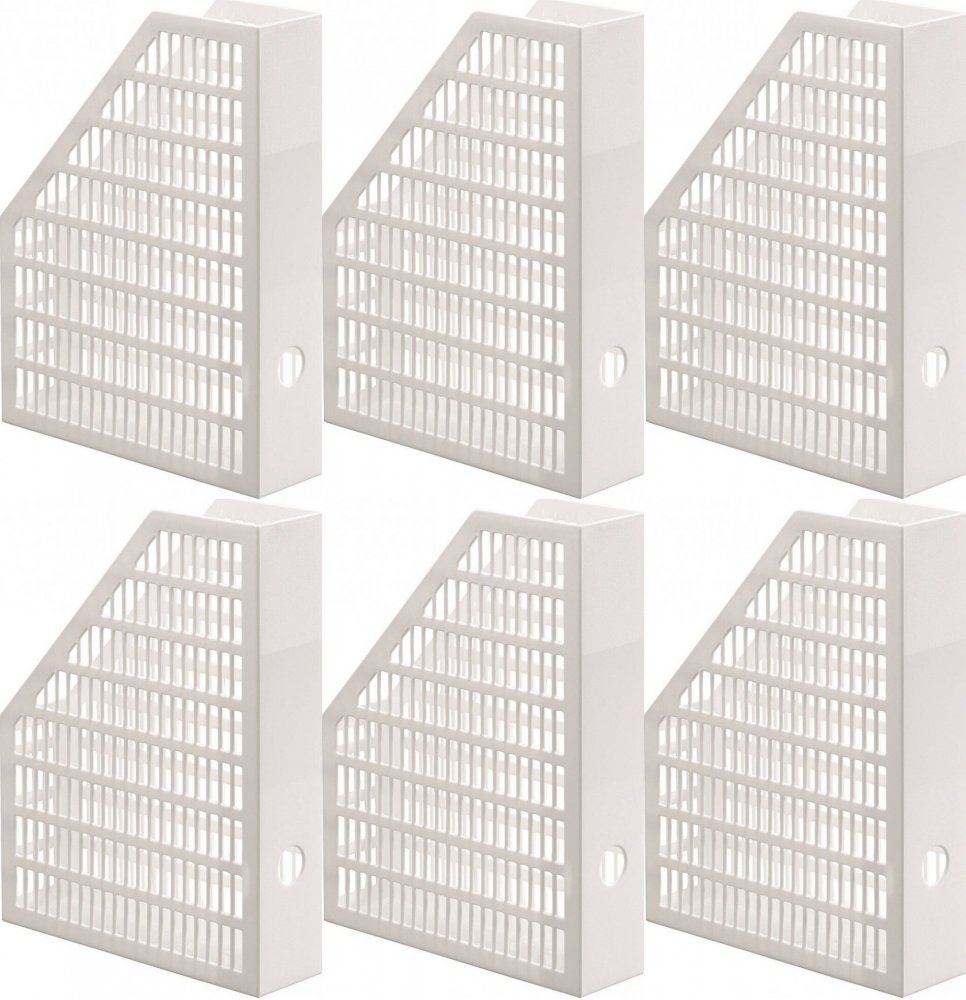 6x Organizer na dokumenty Durable, A4, 64mm, biały