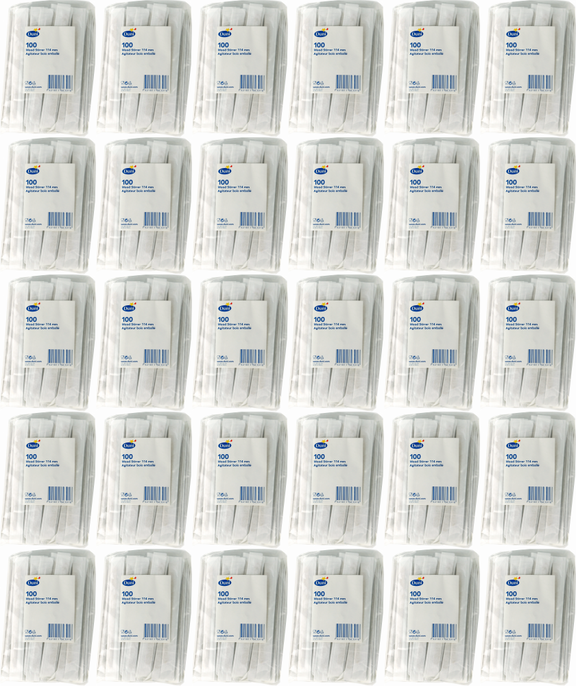 30x Mieszadełka jednorazowe Duni, 11.4cm, drewno, 100 sztuk