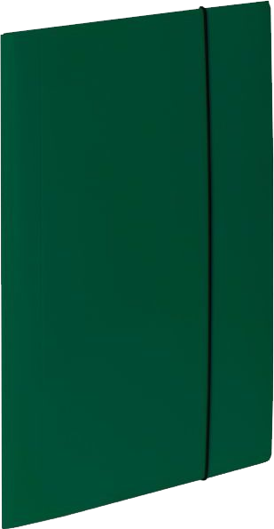 Teczka kartonowa z gumką VauPe Soft, A4, 450g/m2, 20mm, zielony