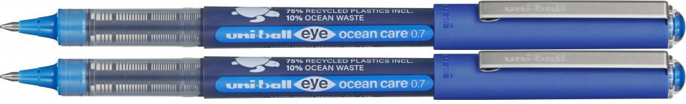 2x Pióro kulkowe Uni Eye Ocean Care, UB-157-ROP, 0.7mm, niebieski