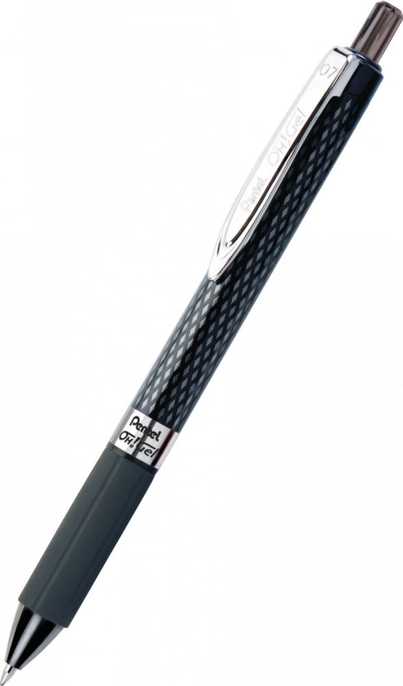 Długopis żelowy automatyczny Pentel, OH! Gel K497, 0.7mm, czarny