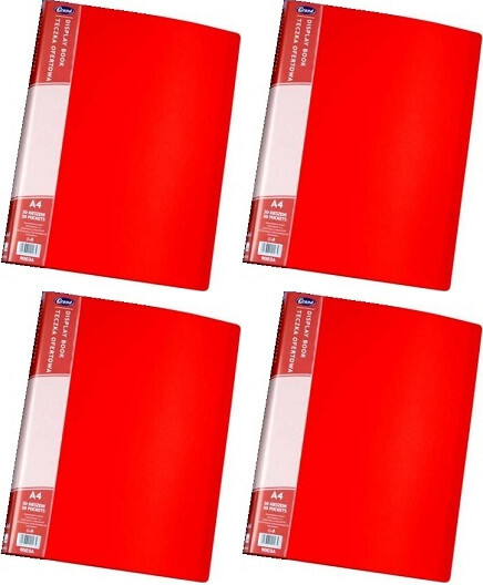 4x Album ofertowy Grand, 40 koszulek, czerwony
