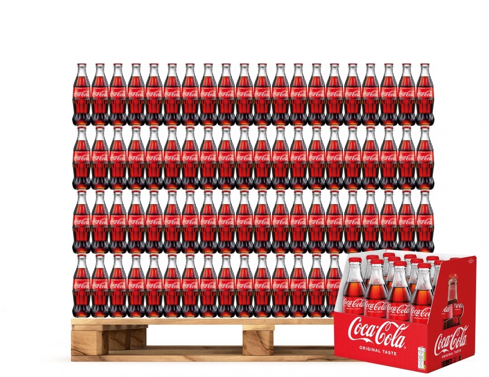 1008x Napój gazowany Coca-Cola, butelka bezzwrotna, 0.33l