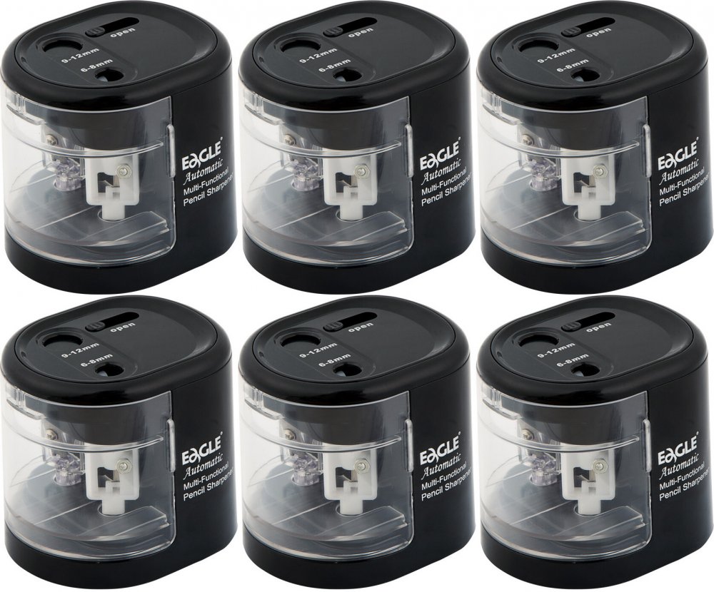 6x Temperówka elektryczna Eagle EG-5161,USB, 2 otwory, czarny