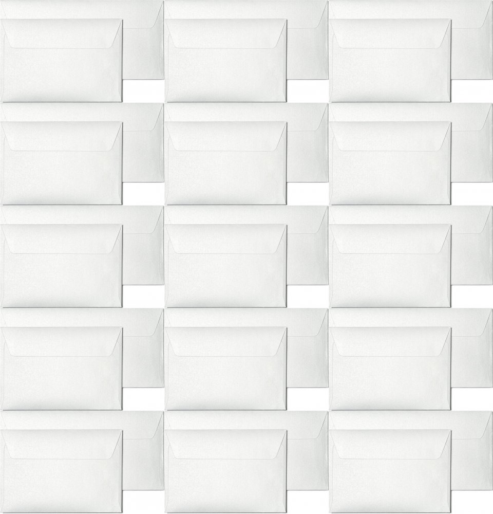 15x Koperta ozdobna Galeria Papieru Millenium, C6, 120g/m2, 10 sztuk, złamana biel