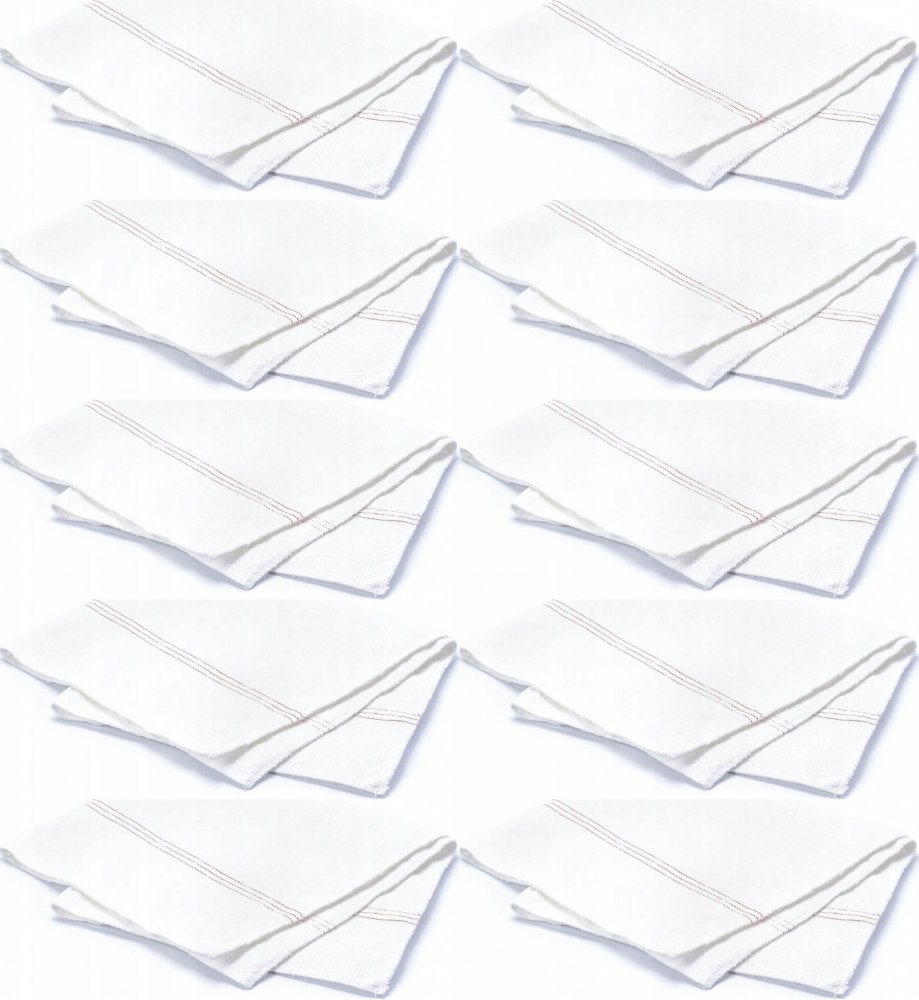 10x Ścierka do podłogi Azur, 60x70cm, 1 sztuka, biały