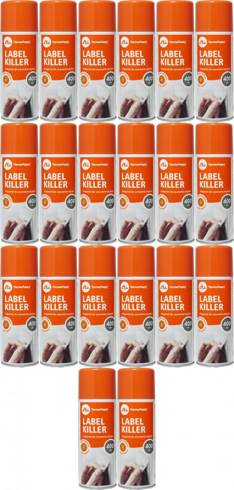 20x Spray do usuwania etykiet Label Killer, 400ml