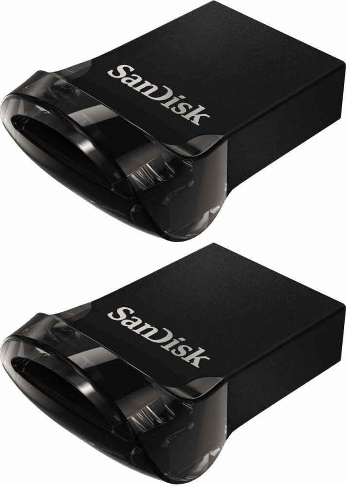 2x Pendrive SanDisk Ultra Fit, 128GB, USB 3.1, czarny