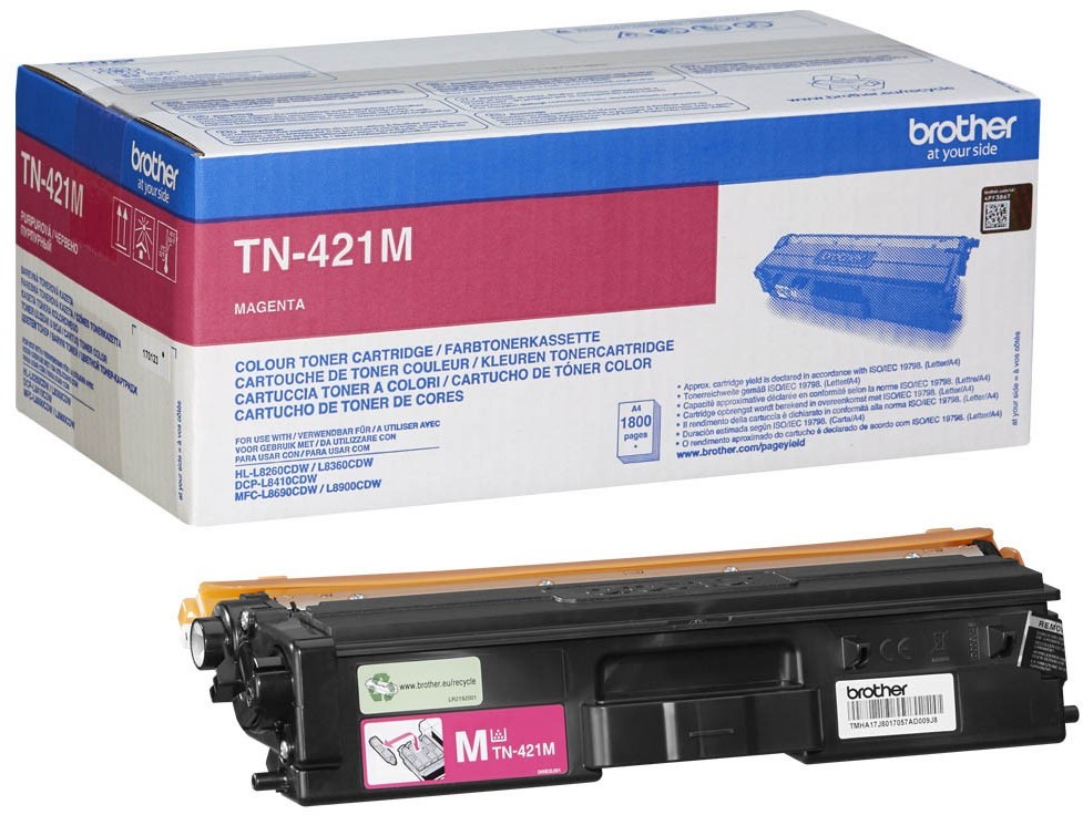 Toner Brother (TN421M), 1800 stron, magenta (purpurowy)