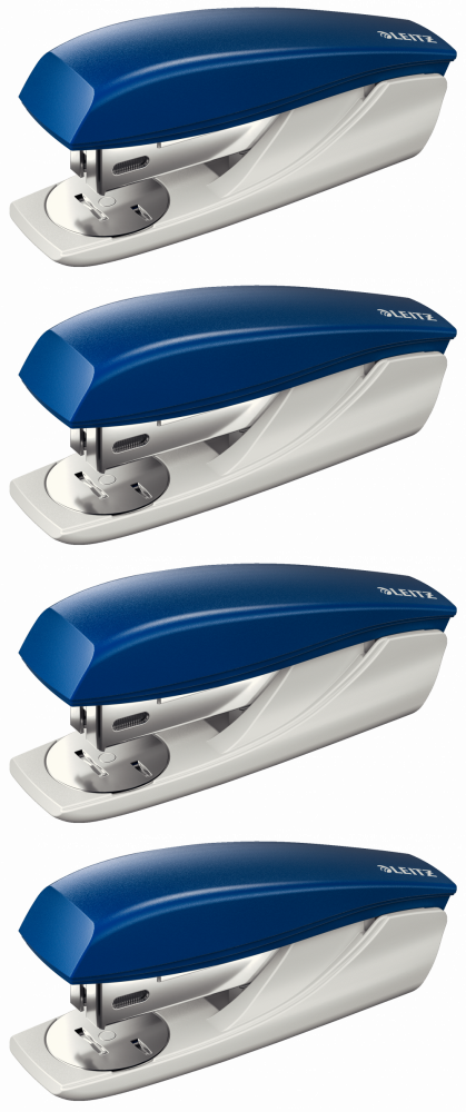 4x Zszywacz Leitz 5501, do 25 kartek, niebieski