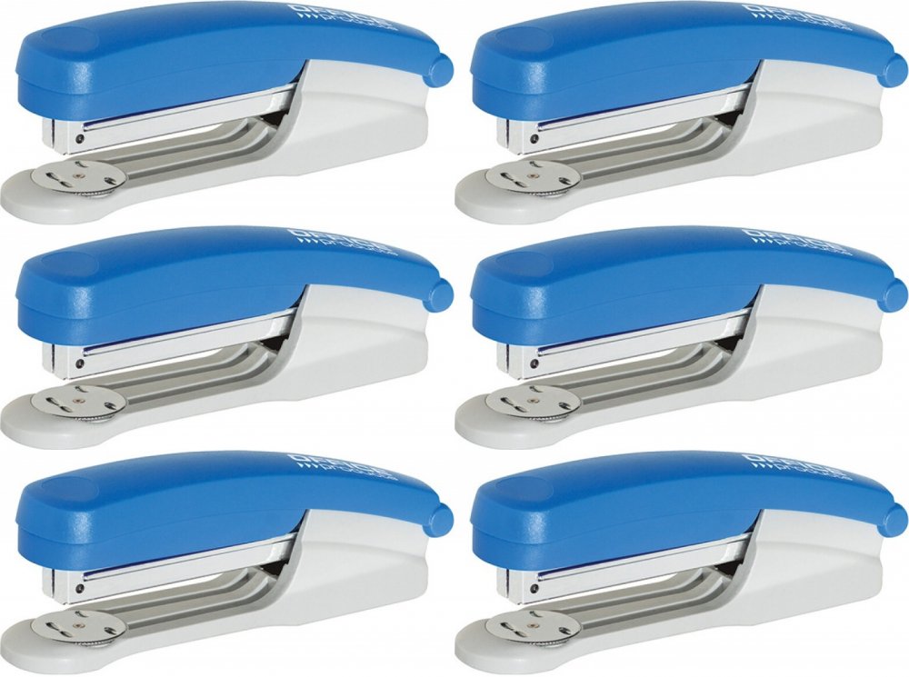 6x Zszywacz Office Products, do 30 kartek, niebieski