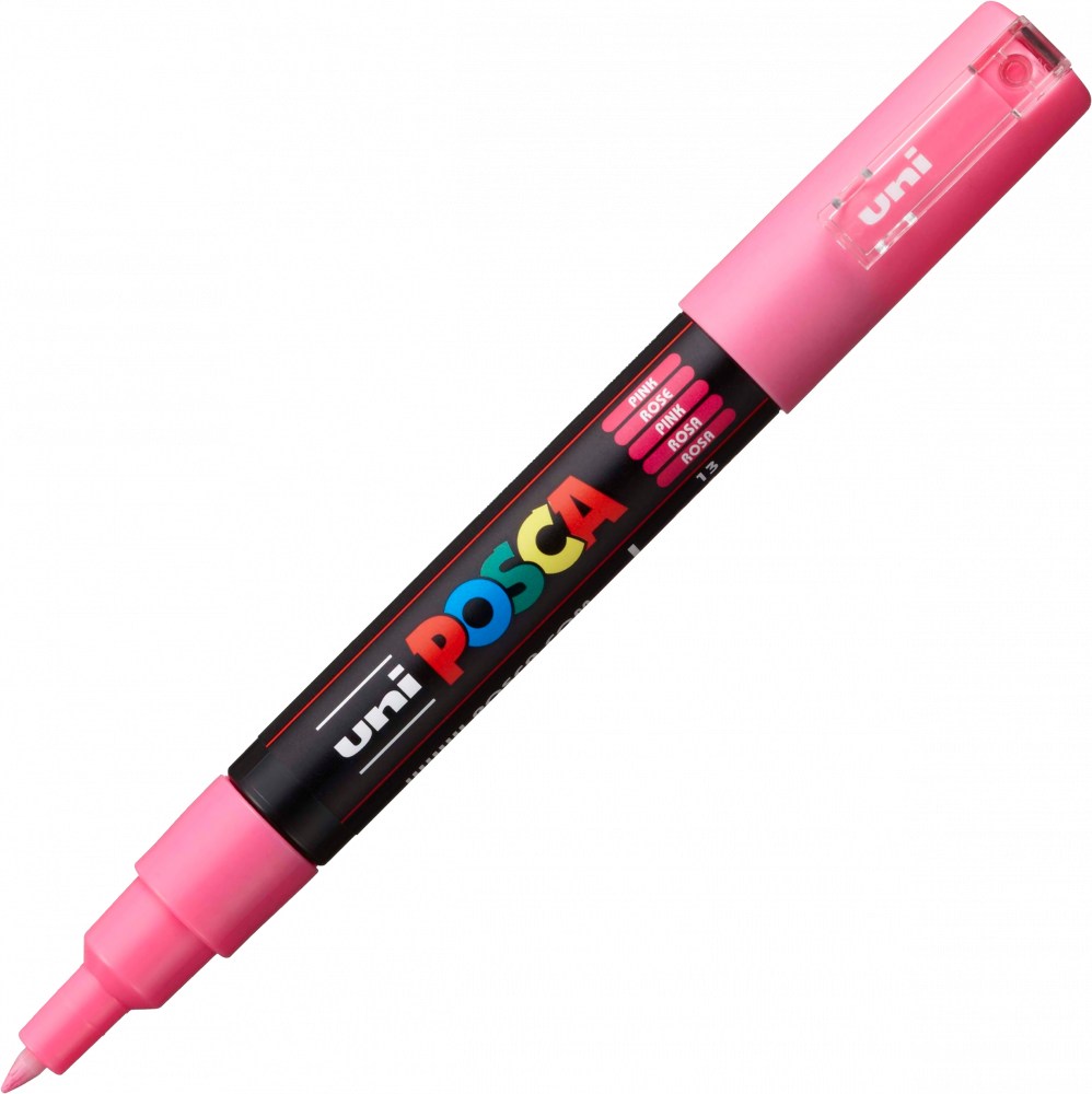 Marker Posca PC-1M, z farbą plakatową, okrągła, 0.7mm, różowy