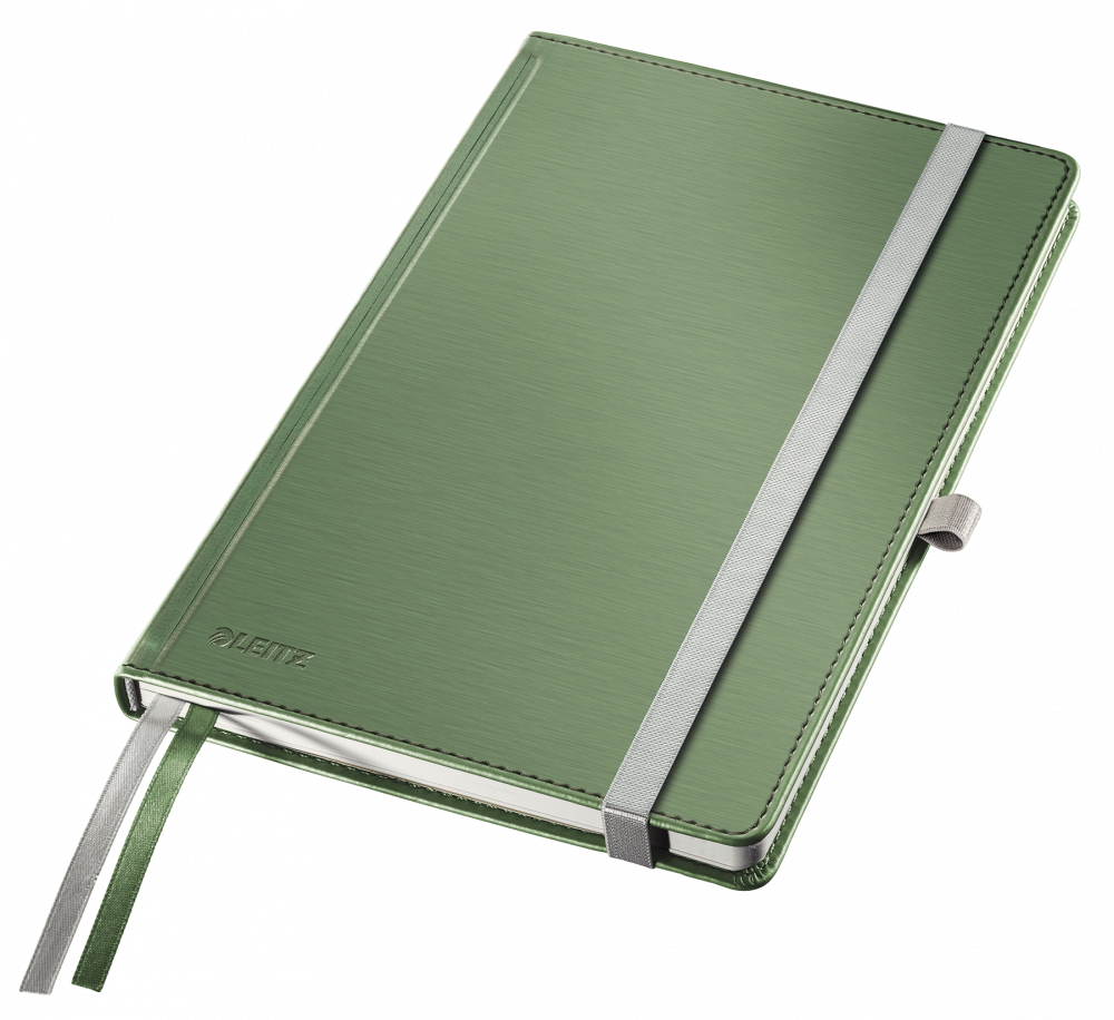 Notatnik w kratkę Leitz Style, A5, twarda oprawa, 80 kartek, pistacjowa zieleń