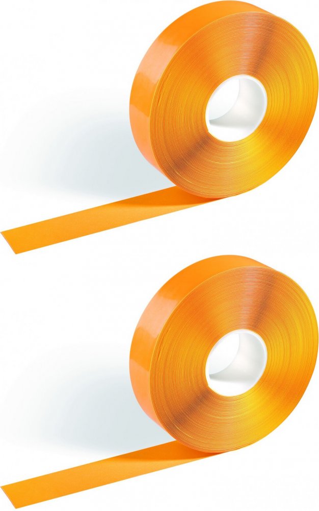 2x Taśma ostrzegawcza podłogowa Durable Duraline, 50mmx30m, żółty