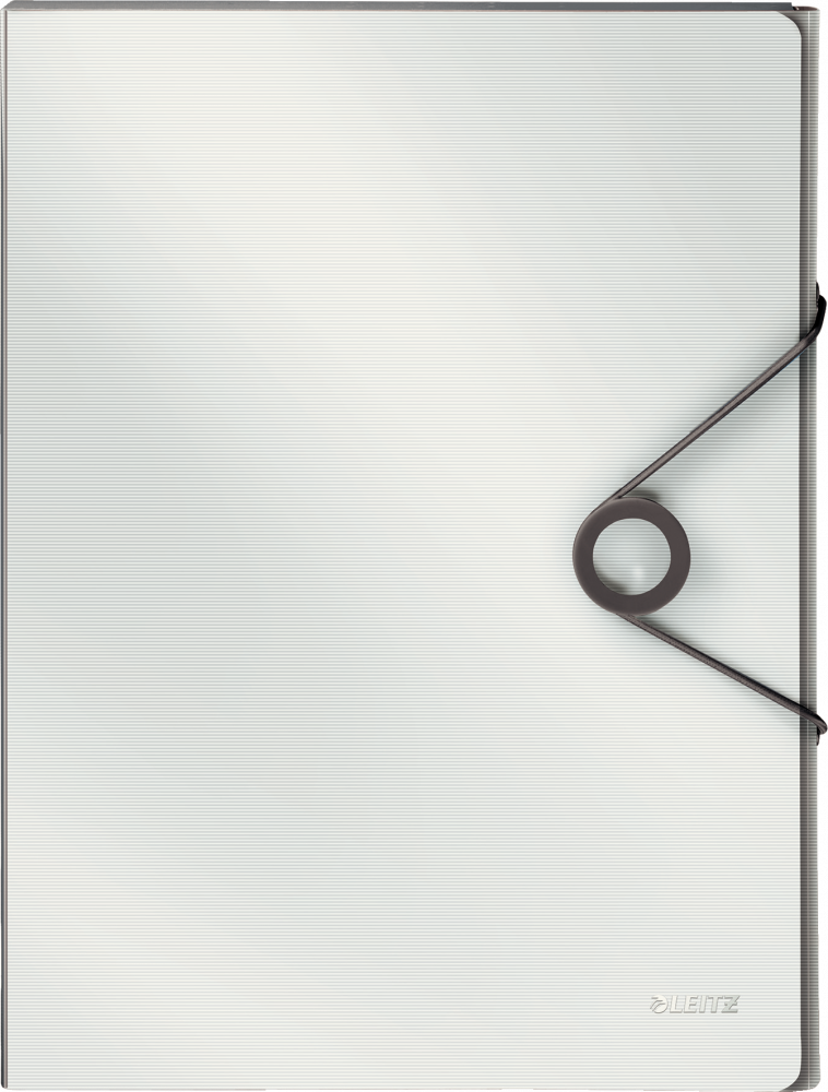 Teczka na dokumenty Leitz Solid, z gumką, A4, PP, 30mm, biały