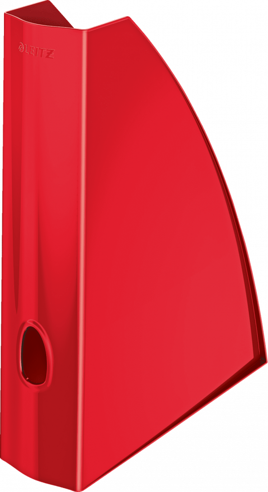Organizer na dokumenty Leitz Wow, A4, 75 mm, do 600 kartek, metaliczny czerwony
