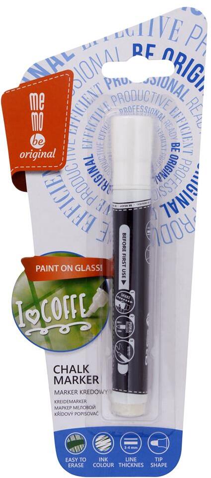 Marker kredowy MemoBe, okrągła, 2-3mm, biały