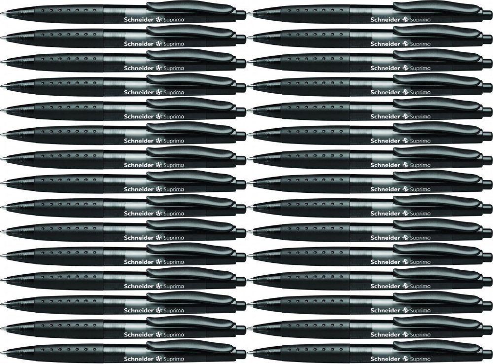 40x Długopis automatyczny Schneider Suprimo, M, czarny