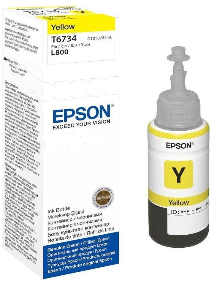 Tusz Epson T6734 (C13T67344A), 70ml, yellow (żółty)