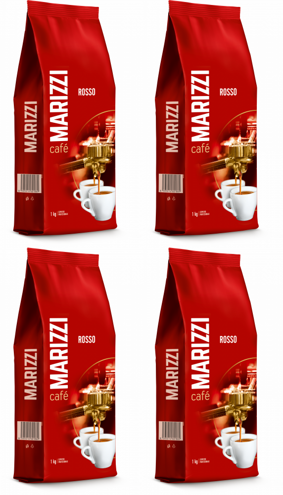 4x Kawa ziarnista Marizzi Rosso, 1kg