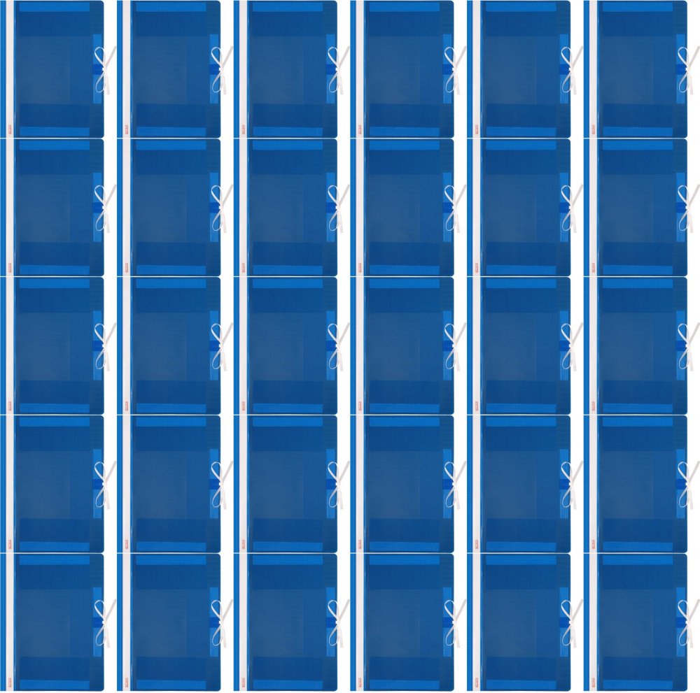 100x Teczka wiązana Biurfol, A4, plastikowa, niebieski
