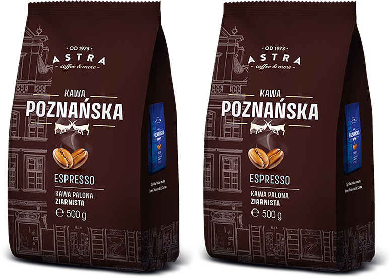 2x Kawa ziarnista Astra Poznańska Espresso, 500g