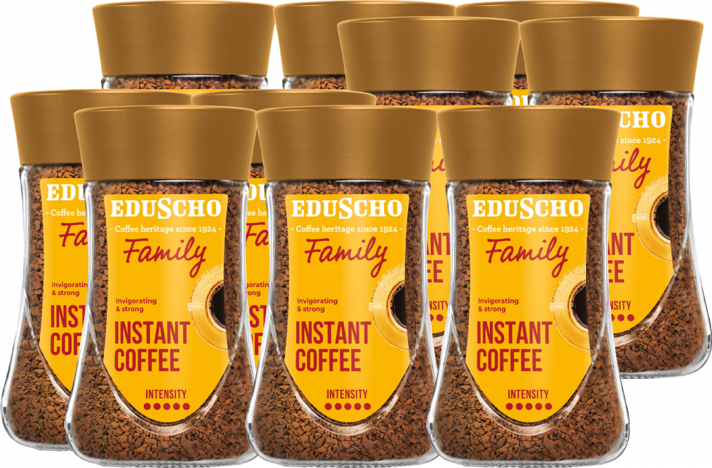 10x Kawa rozpuszczalna Eduscho Family, 200g