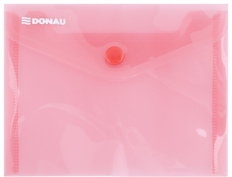 Teczka kopertowa Donau, A6, zatrzask, 1 sztuka, czerwony