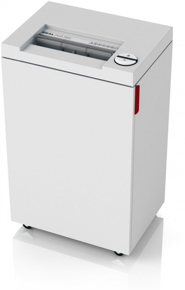 Niszczarka Ideal 2445 CC, ścinek 4x40mm, 13 kartek, P-4/Tx-4/Ex-3/F-1 DIN, biały