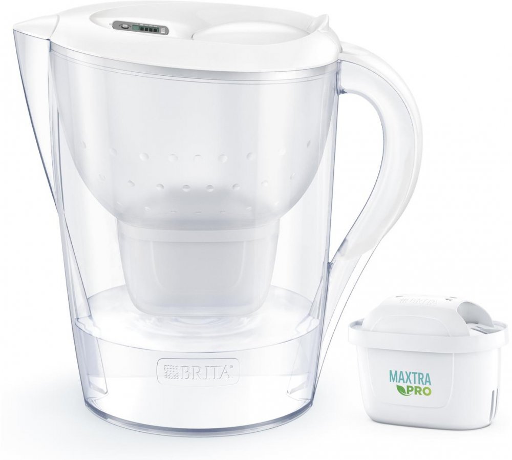 Dzbanek filtrujący Brita Marella, 2.4l, biały + 1 wkład Maxtra Pro Pure Performance