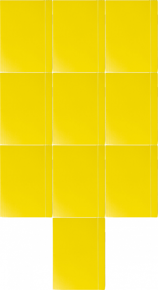 10x Teczka kartonowa z gumką Barbara, lakierowana, A4, 400g, żółty