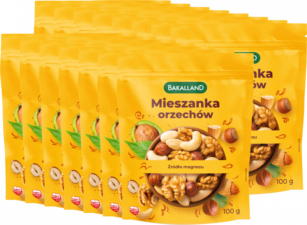 15x Mieszanka orzechów Bakalland, 100g