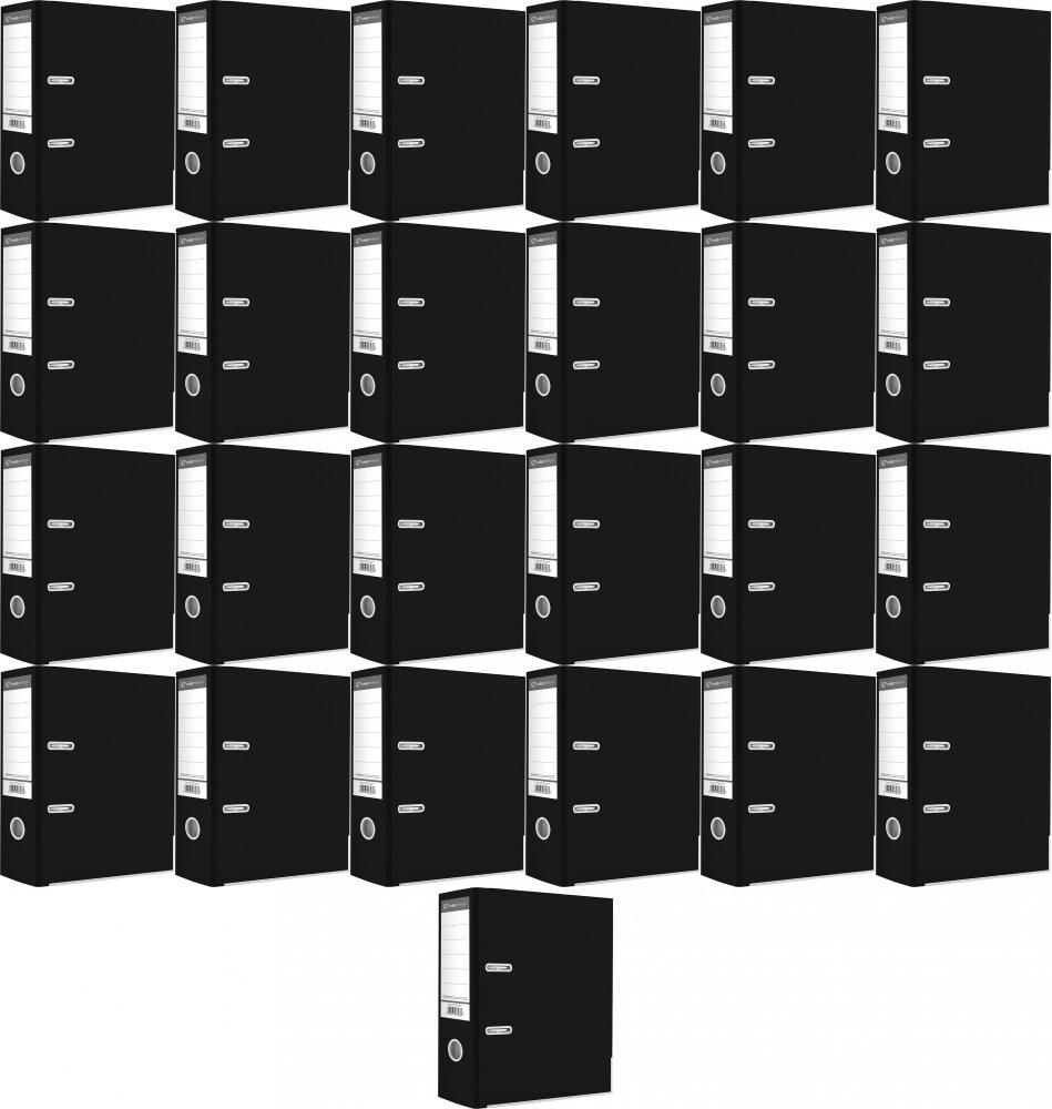 25x Segregator A4 Interdruk, 75mm, czarny