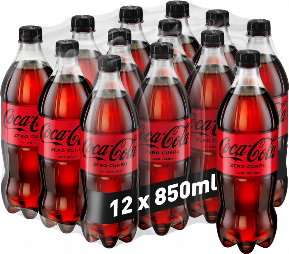 12x Napój gazowany Coca-Cola Zero, butelka, 0.85l