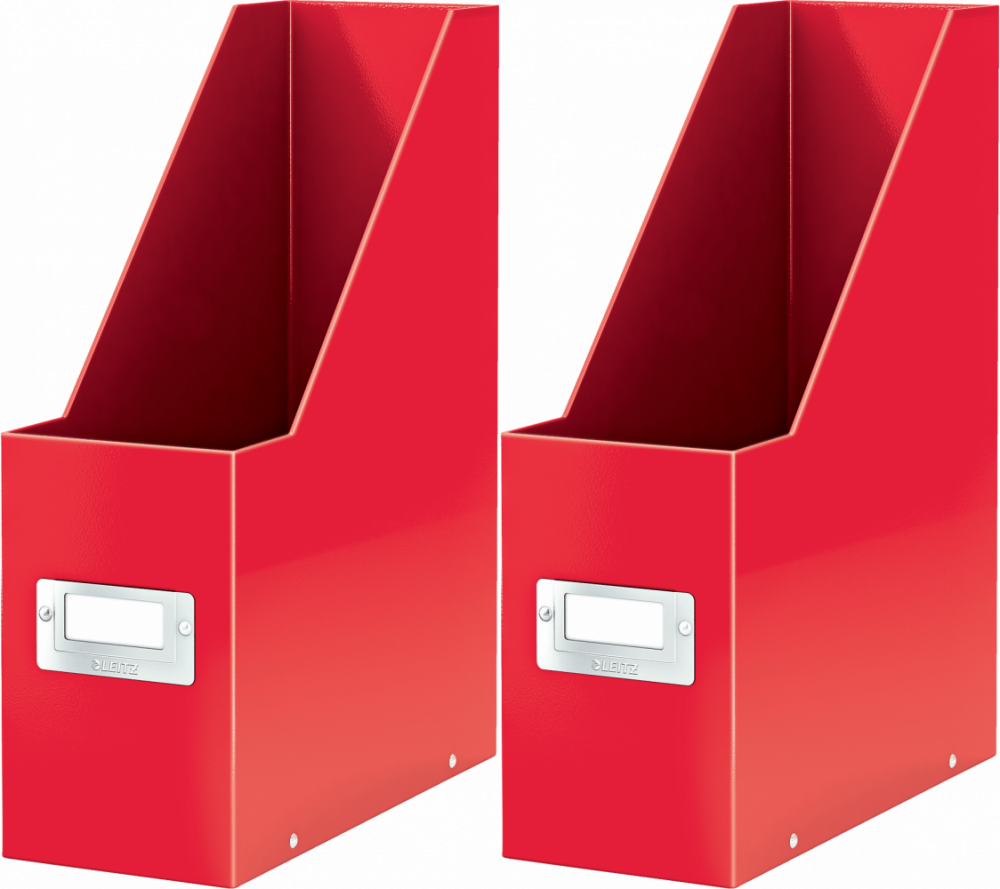2x Organizer Leitz Wow Click&Store, A4, 103mm, czerwony