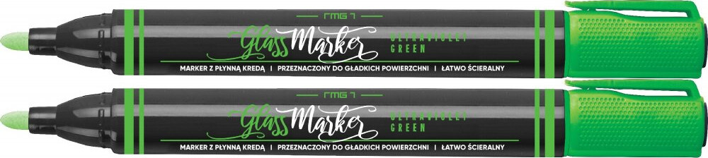 2x Marker kredowy Rystor RMG-1, 4mm, zielony