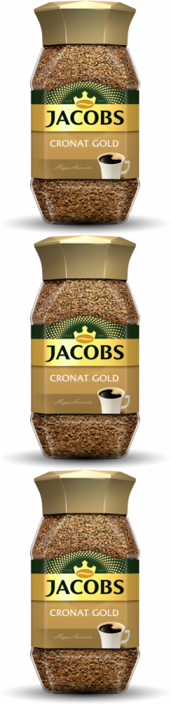 3x Kawa rozpuszczalna Jacobs Cronat Gold, 100g
