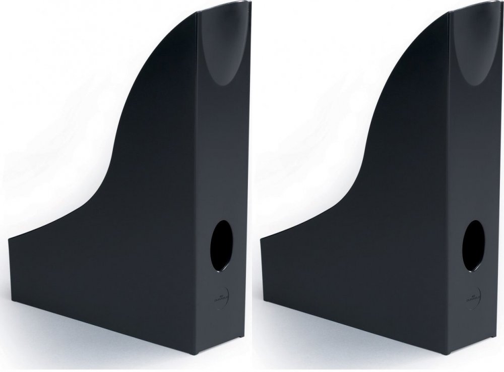 2x Organizer na dokumenty i czasopisma Durable Basic, A4, 73mm, do 730 kartek, czarny