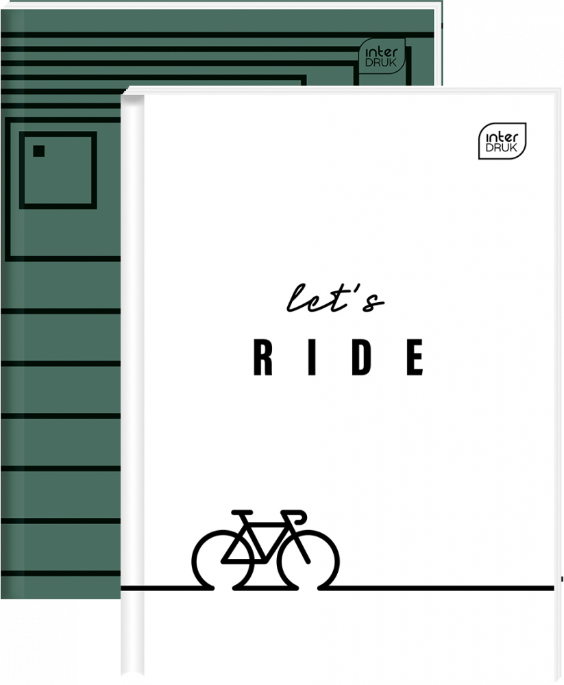 2x Brulion w kratkę Interdruk, A5, twarda oprawa, 160 kartek, mix wzorów