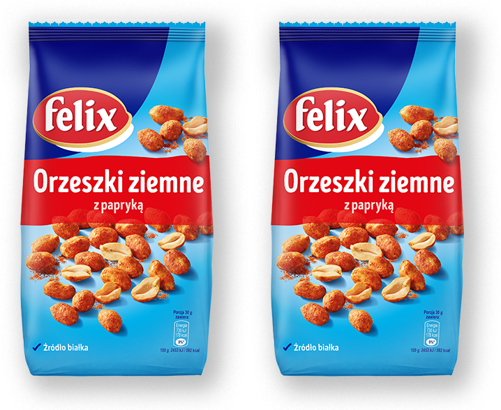 2x Orzechy ziemne Felix, z papryką, 240g