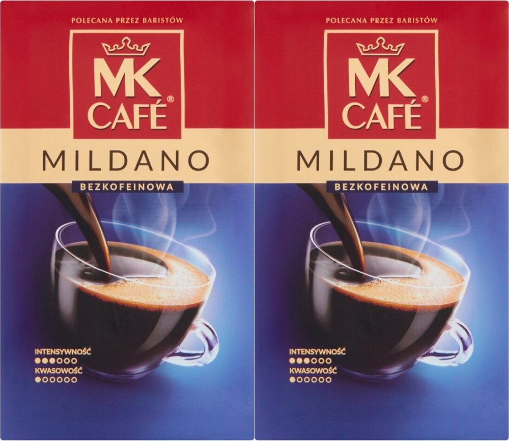 2x Kawa bezkofeinowa MK Cafe Mildano, mielona, 250g