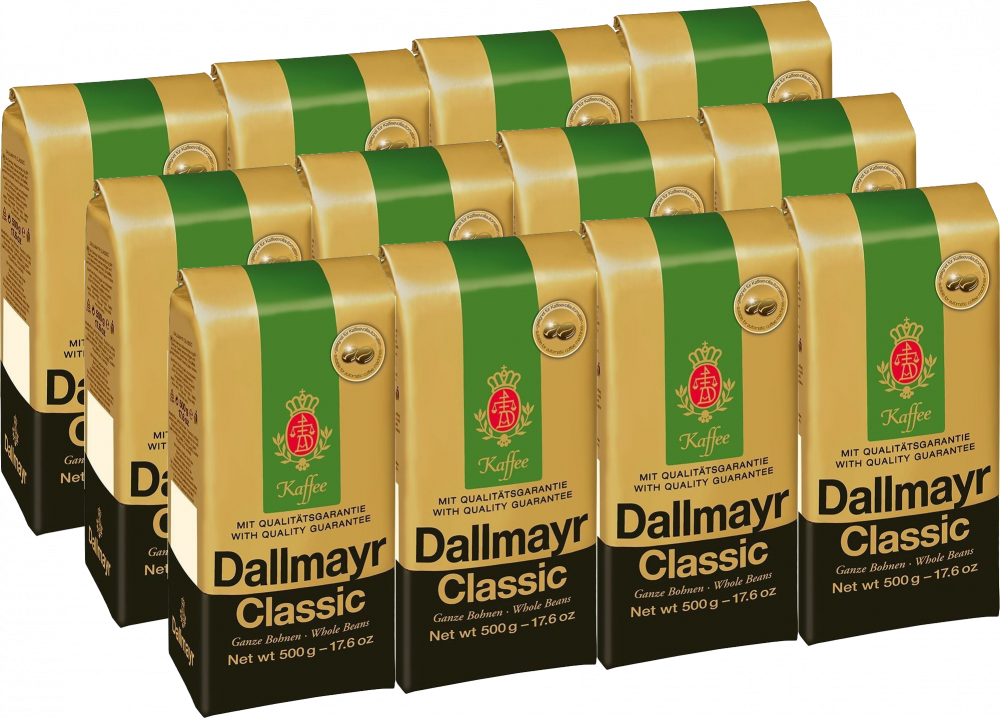 12x Kawa ziarnista Dallmayr Classic, 500g