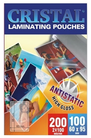 Folia do laminowania Argo Cristal, 95x60mm, 100 μm, antystatyczna, 100 sztuk