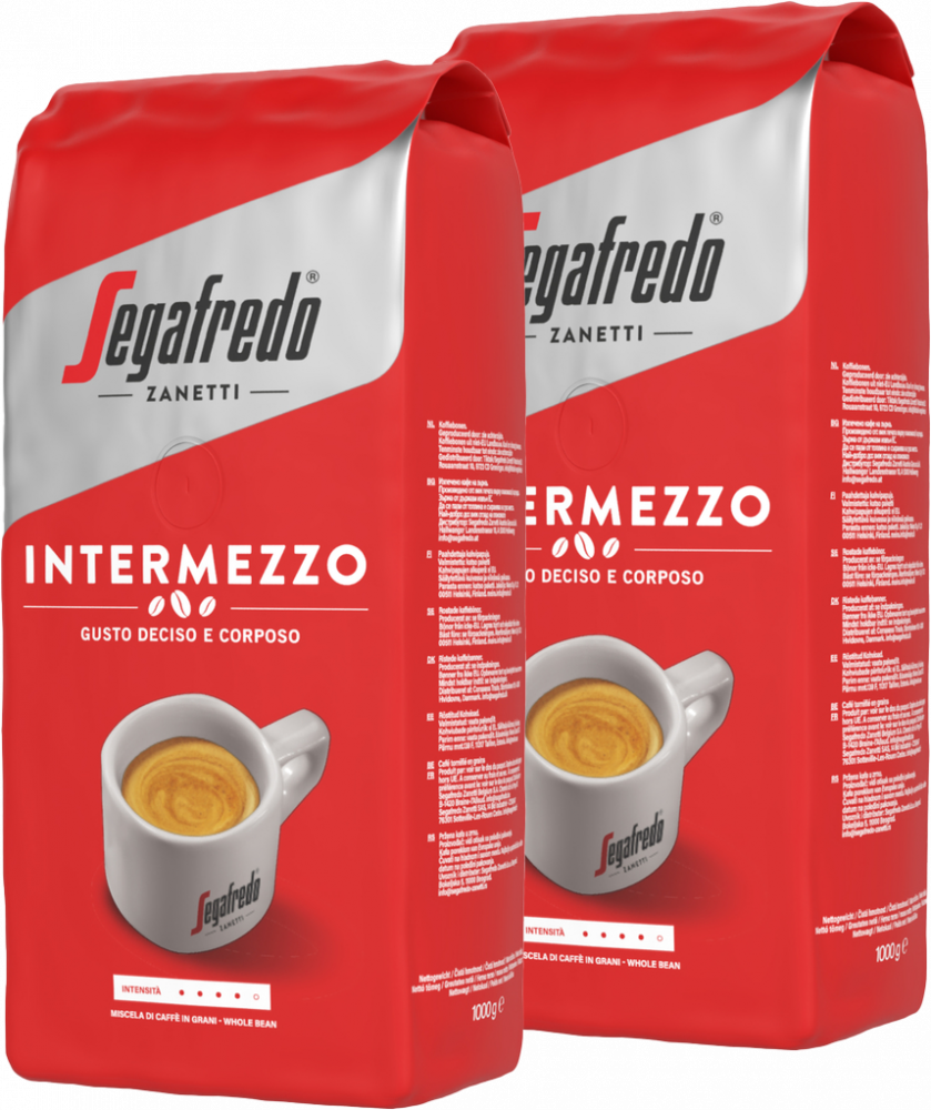 2x Kawa ziarnista Segafredo Intermezzo, 1kg