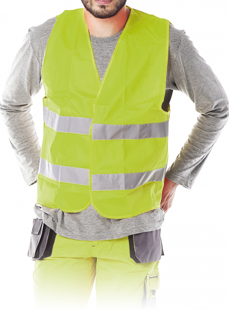 Kamizelka odblaskowa Reis, rozmiar XL, żółty