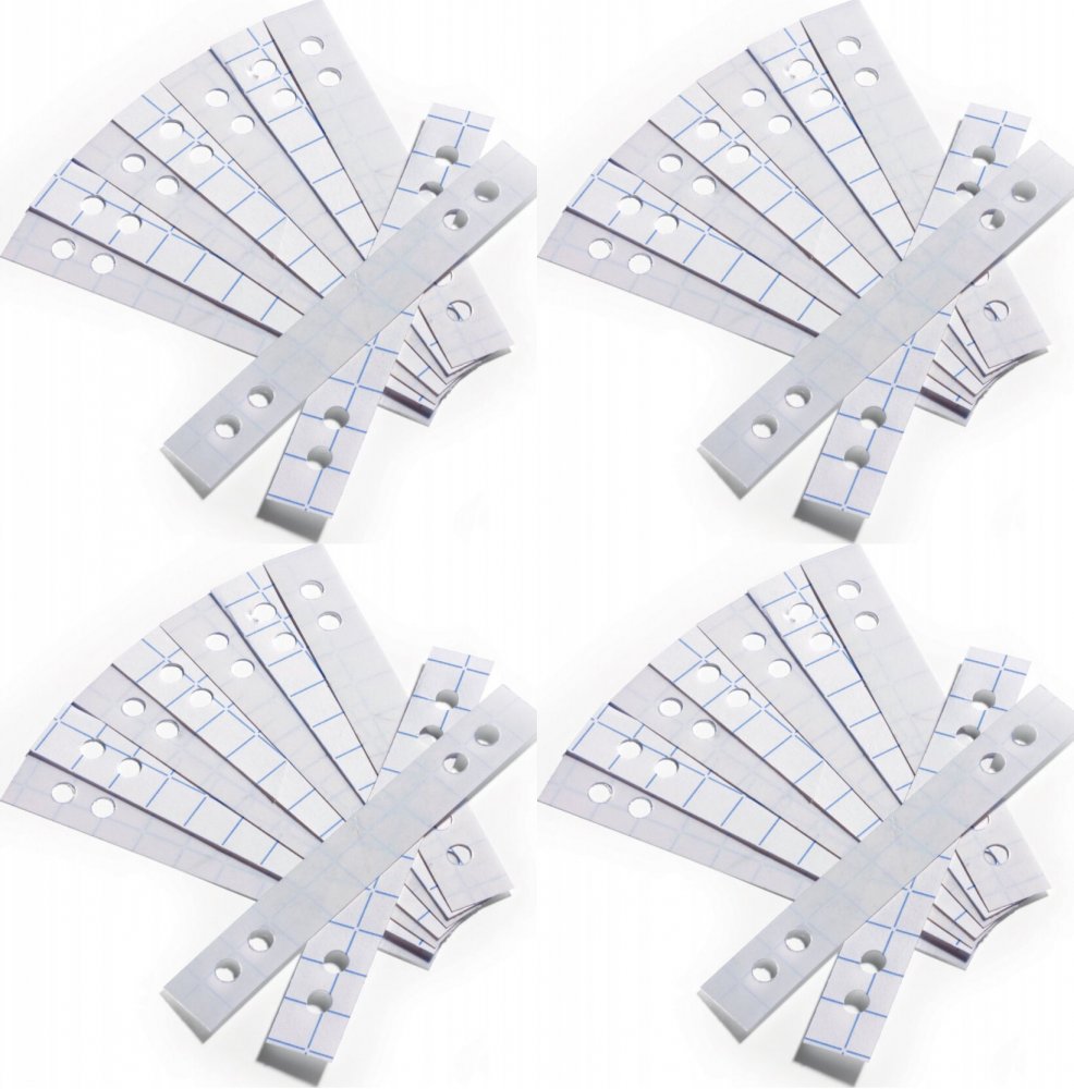 4x Pasek wzmacniający Durable, samoprzylepny, 50 sztuk, przezroczysty